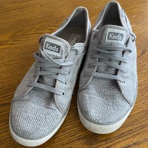Keds cloth grey sneakers womens size 8.5